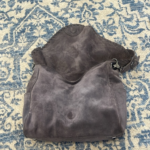 Sorial gray Suede slouch bag - Picture 6 of 14